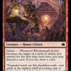 Bloomburrow - 161 - Whiskerquill Scribe - Common - R - Non-foil (Front)