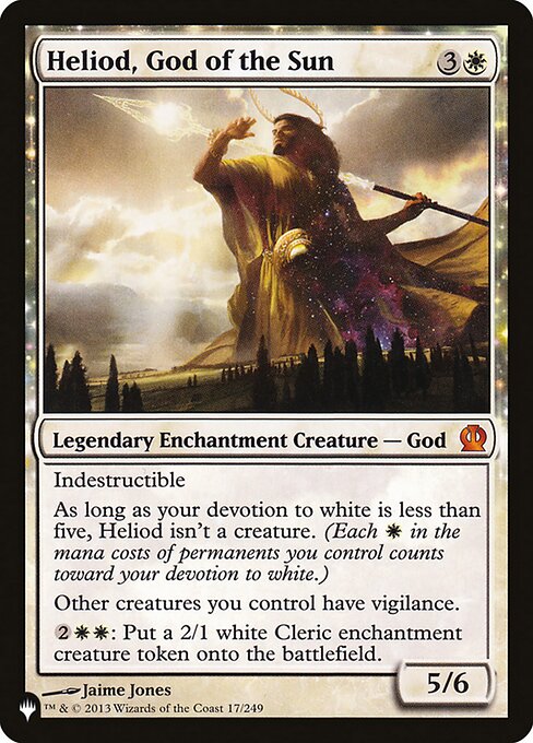 The List - THS-17 - Heliod, God of the Sun - Mythic - W - Non-foil (Front)