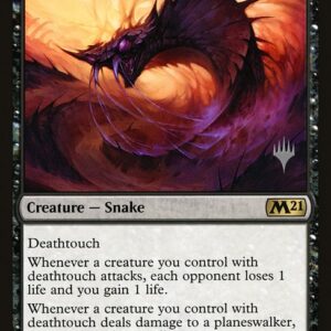 Core Set 2021 Promos - 104p - Hooded Blightfang - Rare - B - Foil - Promo (Front)