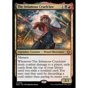 Bloomburrow - 219 - The Infamous Cruelclaw - Mythic - BR - Non-foil (Front)