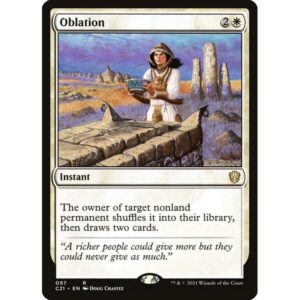 Commander 2021 - 97 - Oblation - Rare - W - Non-foil (Front)