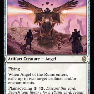 Bloomburrow Commander - 134 - Angel of the Ruins - Rare - W - Non-foil (Front)