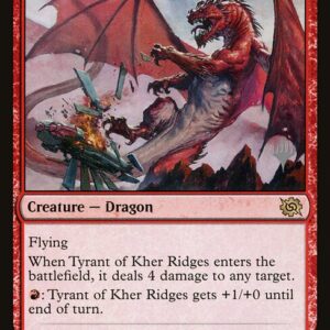 The Brothers' War Promos - 154p - Tyrant of Kher Ridges - Rare - R - Foil - Promo (Front)