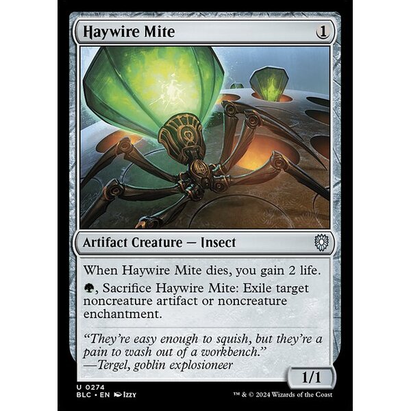 Bloomburrow Commander - 274 - Haywire Mite - Uncommon - C - Non-foil (Front)