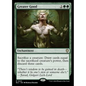 Bloomburrow Commander - 223 - Greater Good - Rare - G - Non-foil (Front)