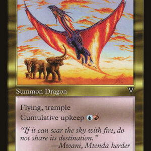 Visions - 130 - Firestorm Hellkite - Rare - UR - Non-foil (Front)