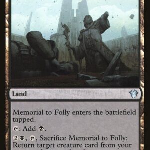 Commander 2020 - 288 - Memorial to Folly - Uncommon - C - Non-foil (Front)