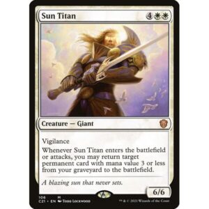 Commander 2021 - 106 - Sun Titan - Mythic - W - Non-foil (Front)