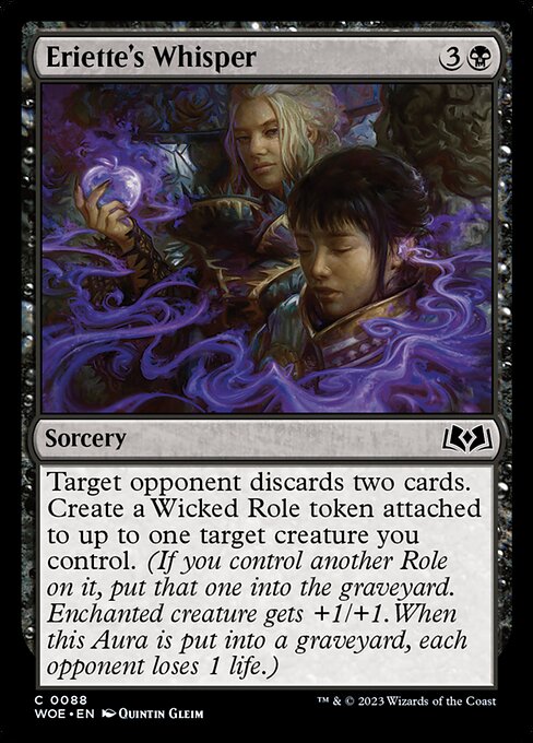 Wilds of Eldraine - 88 - Eriette's Whisper - Common - B - Non-foil (Front)