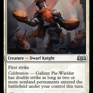 Wilds of Eldraine - 15 - Gallant Pie-Wielder - Uncommon - W - Foil (Front)