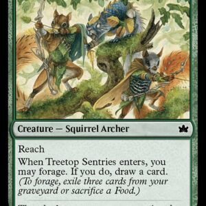Bloomburrow - 201 - Treetop Sentries - Common - G - Foil (Front)