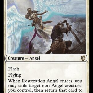 Bloomburrow Commander - 150 - Restoration Angel - Rare - W - Non-foil (Front)