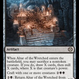 The Lost Caverns of Ixalan Commander - 10 - Altar of the Wretched // Wretched Bonemass - Rare - C - Non-foil (Front)