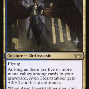 Streets of New Capenna Promos - 166p - Aven Heartstabber - Rare - UB - Foil - Promo (Front)
