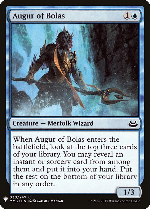 The List - MM3-30 - Augur of Bolas - Common - U - Non-foil (Front)
