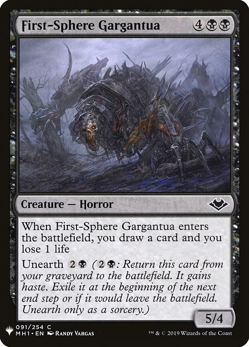 The List - MH1-91 - First-Sphere Gargantua - Common - B - Non-foil (Front)