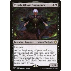 Commander 2021 - 45 - Tivash, Gloom Summoner - Rare - B - Non-foil (Front)