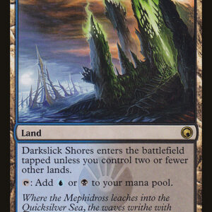 Scars of Mirrodin - 226 - Darkslick Shores - Rare - C - Non-foil (Front)