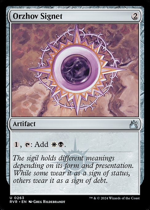 Ravnica Remastered - 263 - Orzhov Signet - Uncommon - C - Non-foil (Front)
