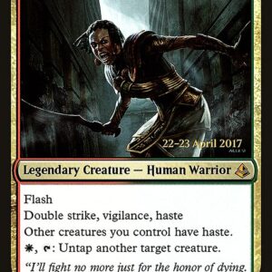 Amonkhet Promos - 205s - Samut, Voice of Dissent - Mythic - RG - Foil - Datestamped Promo (Front)