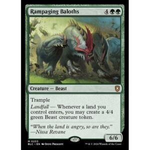 Bloomburrow Commander - 233 - Rampaging Baloths - Mythic - G - Non-foil (Front)