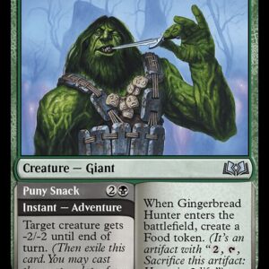 Wilds of Eldraine - 227 - Gingerbread Hunter // Puny Snack - Uncommon - G - Non-foil (Front)