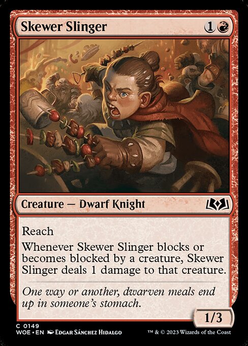 Wilds of Eldraine - 149 - Skewer Slinger - Common - R - Non-foil (Front)