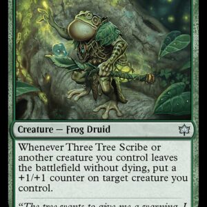 Bloomburrow - 199 - Three Tree Scribe - Uncommon - G - Non-foil (Front)