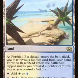 The Brothers' War Promos - 262p - Fortified Beachhead - Rare - C - Foil - Promo (Front)