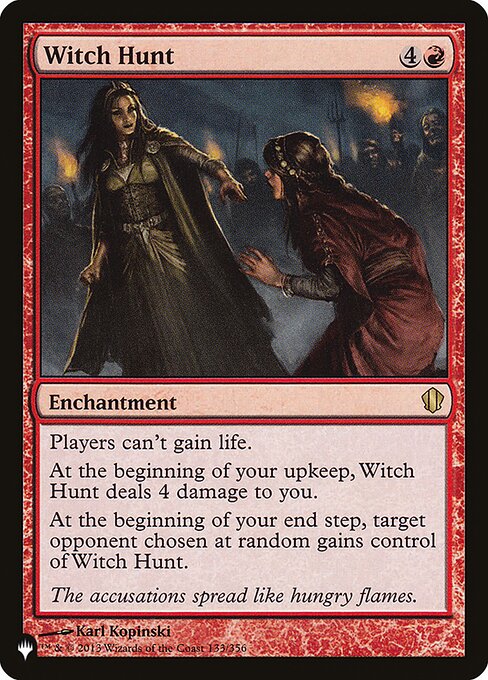 The List - C13-133 - Witch Hunt - Rare - R - Non-foil (Front)