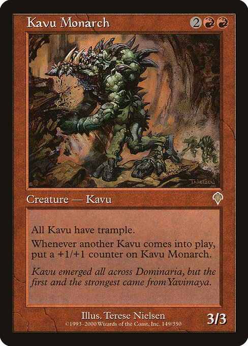 Invasion - 149 - Kavu Monarch - Rare - R - Non-foil (Front)