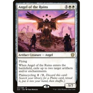 Commander 2021 - 11 - Angel of the Ruins - Rare - W - Non-foil (Front)