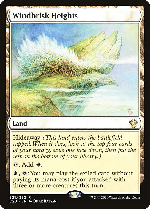 Commander 2020 - 321 - Windbrisk Heights - Rare - C - Non-foil (Front)