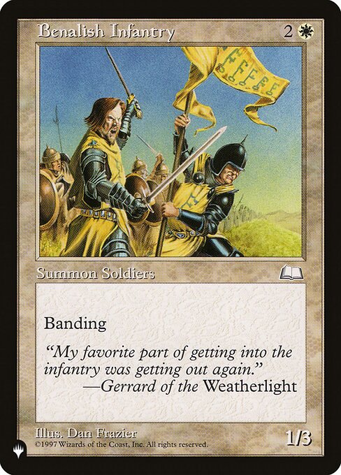 The List - WTH-8 - Benalish Infantry - Common - W - Non-foil (Front)
