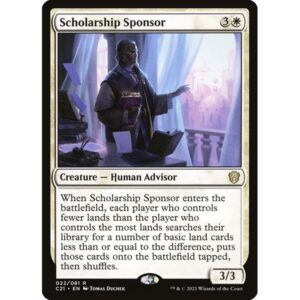 Commander 2021 - 22 - Scholarship Sponsor - Rare - W - Non-foil (Front)