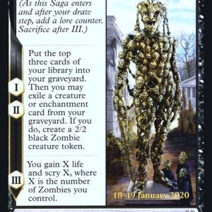 Theros Beyond Death Promos - 118s - Tymaret Calls the Dead - Rare - B - Foil - Datestamped Promo (Front)