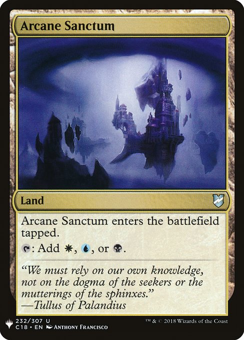 The List - C18-232 - Arcane Sanctum - Uncommon - C - Non-foil (Front)