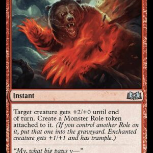 Wilds of Eldraine - 142 - Monstrous Rage - Uncommon - R - Non-foil (Front)