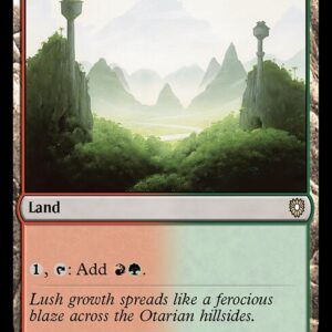 Bloomburrow Commander - 316 - Mossfire Valley - Rare - C - Non-foil (Front)
