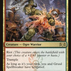 Ravnica Allegiance Promos - 179p - Gruul Spellbreaker - Rare - RG - Non-foil - Promo (Front)