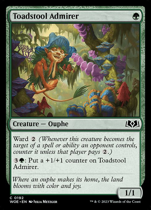 Wilds of Eldraine - 192 - Toadstool Admirer - Common - G - Non-foil (Front)