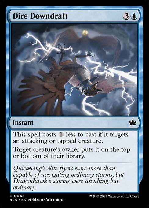 Bloomburrow - 46 - Dire Downdraft - Common - U - Non-foil (Front)