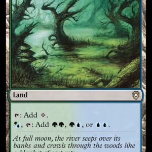 Bloomburrow Commander - 304 - Flooded Grove - Rare - C - Non-foil (Front)