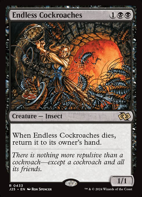 Foundations Jumpstart - 433 - Endless Cockroaches - Rare - B - Non-foil (Front)