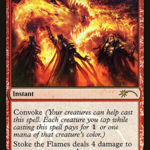 Friday Night Magic 2014 - 12 - Stoke the Flames - Rare - R - Foil - Promo (Front)
