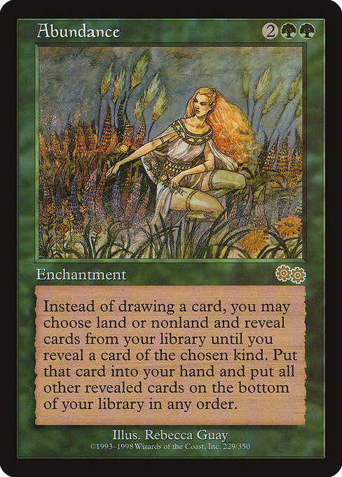 Urza's Saga - 229 - Abundance - Rare - G - Non-foil (Front)