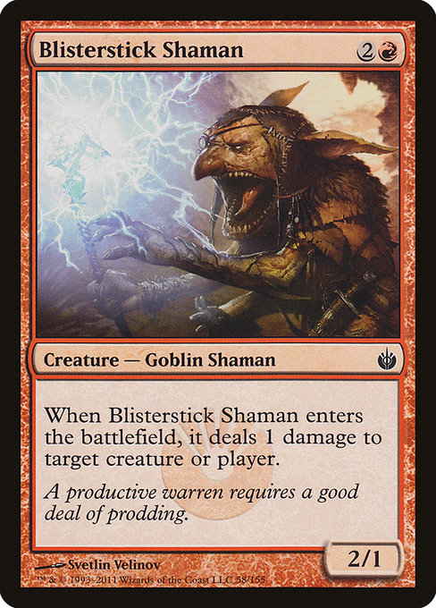 Mirrodin Besieged - 58 - Blisterstick Shaman - Common - R - Non-foil (Front)
