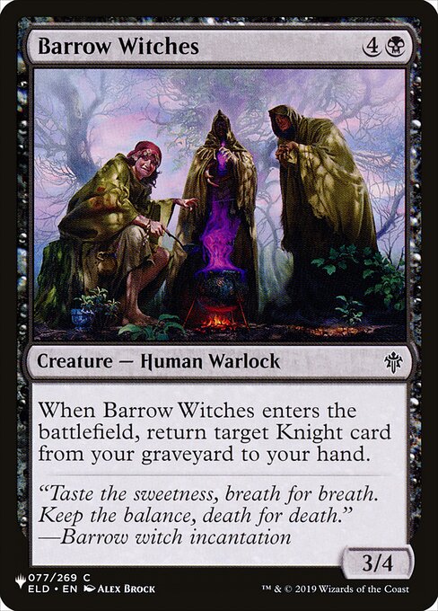 The List - ELD-77 - Barrow Witches - Common - B - Non-foil (Front)