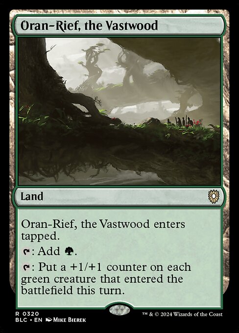 Bloomburrow Commander - 320 - Oran-Rief, the Vastwood - Rare - C - Non-foil (Front)