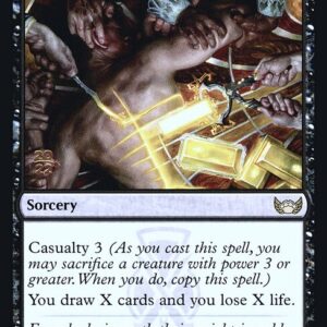 Streets of New Capenna Promos - 72s - Cut of the Profits - Rare - B - Foil - Datestamped Promo (Front)